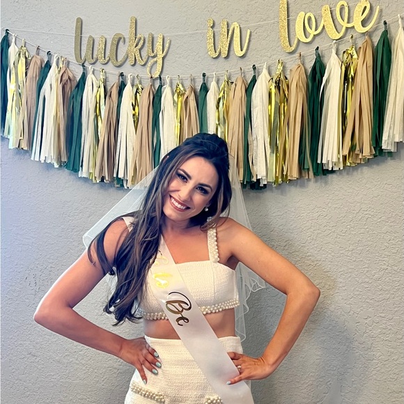 Hutch Adley pearl trimmed tweed bridal set XXS - Picture 4 of 9